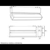 MAGNETIC SLIM SVETILJKA LED26-ZD-12F 10W 3000K 150° 48V DC CRNA