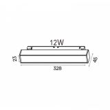 MAGNETIC SVETILJKA LED01-12W 3000K 120° 48V DC