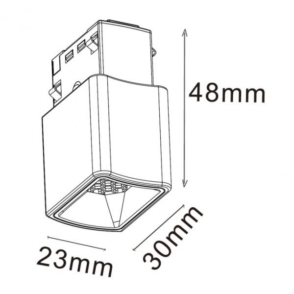 MAGNETIC SVETILJKA LEDR20-1.5W 3000K 24° 48V DC