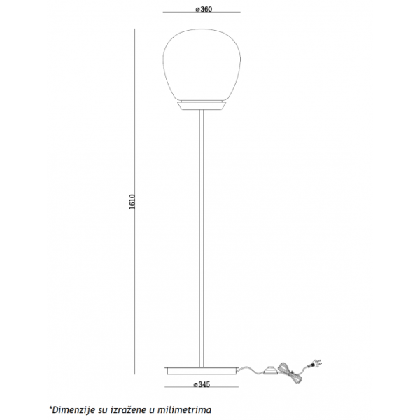 MONARI 18 PODNA LAMPA 3W 3000K