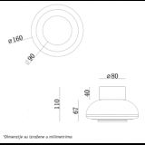 MONARI 21 ZIDNA LAMPA 1.5W 3000K