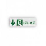 NALEPNICA 25*9CM IZLAZ DOLE