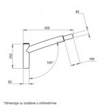 NOSAC ZA SVETILJKE STUBNI 1X50 SIVI