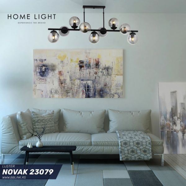 NOVAK 23079 LUSTER 9*E27 CRNA