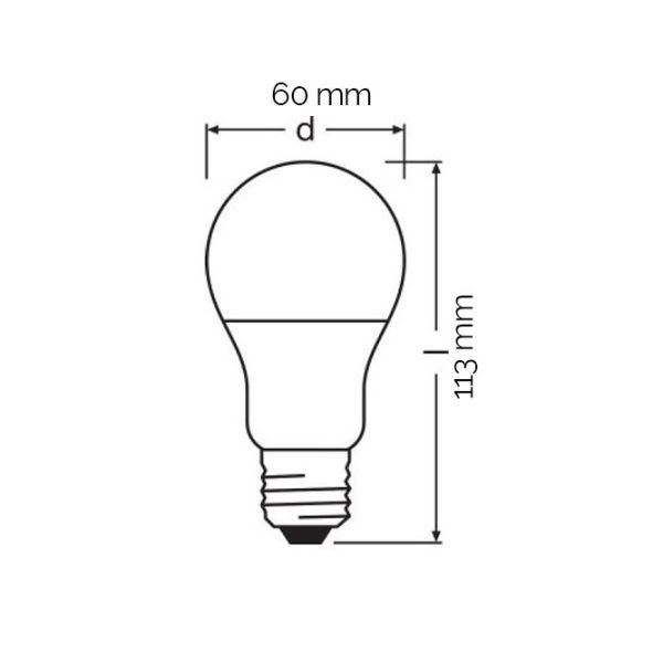 OSRAM LED SIJALICA E27 A 13W/840 VALUE FR100