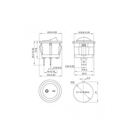 PREKIDAC KCD1-105 CRNI (ME-D5-1111)