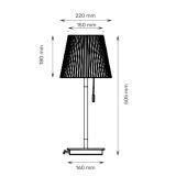 RL STONA LAMPA HN2432B-CU/WH ANTIQUE BRASS + WHITE