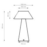 RL STONA LAMPA HN2504B-7045 MATT GREY(7045) + MATT GREY INSIDE
