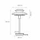 RL STONA LAMPA HN2584-B/GA MATT BLACK + GOLDEN