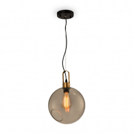 RUSTIK 89 VISILICA 1*E27 GOLD/COGNAC GLASS