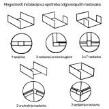 SET PVC KANALICA SAMOLEPLJIVA 4M (157in)