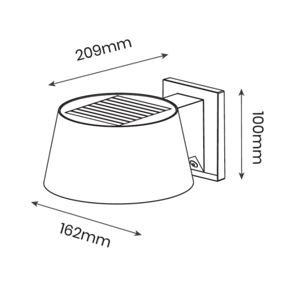 SOLARNA LED SVETILJKA SWL-28 6.25W 4000K IP54