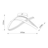 SOLEA 18 LUSTER 26W 3000/4000/6000K CRNA