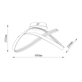 SOLEA 18 LUSTER 26W 3000/4000/6000K CRNA