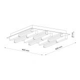 SOLEA 32 PLAFONSKA SVETILJKA 20W 3000/4000/6000K CRNA/DRVO DIM