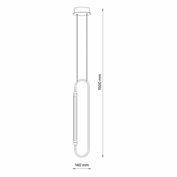 SOLEA 46 VISILICA 8W 3000K CRNASOLEA 46 VISILICA 8W 3000K CRNA