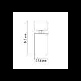 SVETILJKA JM-4063 PLAFONSKA 1*GU10 CRNA