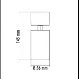 SVETILJKA JM-4063 PLAFONSKA 1*GU10 CRNA