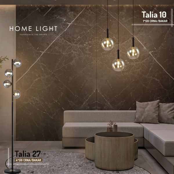 TALIA 10 VISILICA 1*G9 CRNA/BAKARTALIA 10 VISILICA 1*G9 CRNA/BAKAR