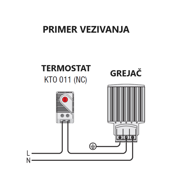 TERMOSTAT KTO 011 (NC)