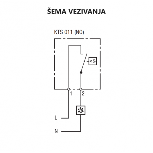 TERMOSTAT KTS 011 (NO)