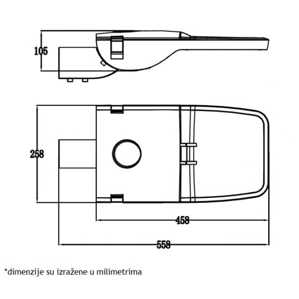 LED ULICNA SVETILJKA FYT-T68-80W 4000K IP65