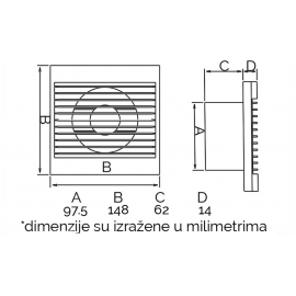 VENTILATOR WIND FI 100 BITON