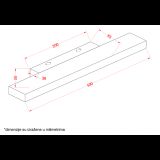 VESTA 142 ZIDNA LAMPA LED 8W 4000K IP44