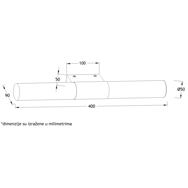 VESTA 146 ZIDNA LAMPA LED 8W 4200K