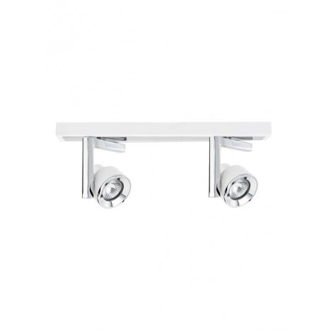 VESTA 157 SPOT 2*GU10 MAT BELA/CHROME