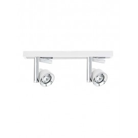 VESTA 157 SPOT 2*GU10 MAT BELA/CHROME