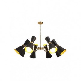 VESTA 230 LUSTER 8*E14 black/gold