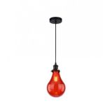 VESTA 266 VISILICA CHIC-PRETO/VM 1*E27 red glass