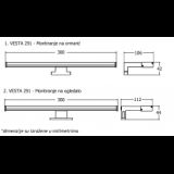 VESTA 291 ZIDNA LAMPA 6W 4000K HROM