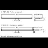 VESTA 291 ZIDNA LAMPA 6W 4000K HROM