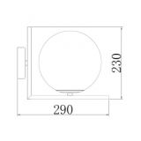 VESTA 311 ZIDNA LAMPA 1*E27 MESING