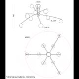 VESTA 377 LUSTER 9*G9 CRNA