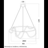 VESTA 387 VISILICA 80W 3000K MESING