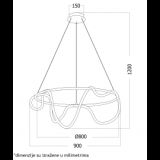 VESTA 387 VISILICA 80W 3000K MESING