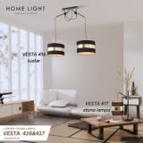 VESTA 417 STONA LAMPA 1*E27 CRNA/SILVER