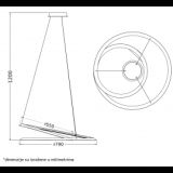 VESTA 464 VISILICA LED 61W 4000K CRNA