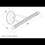 VESTA 499 ZIDNA LAMPA LED 8W 3000K BRONZA