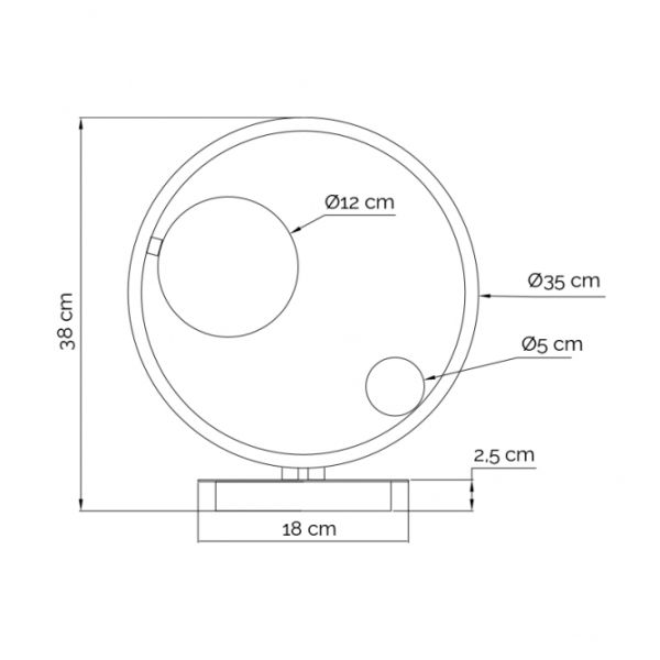 VESTA 556 STONA LAMPA 1*G9 MESING