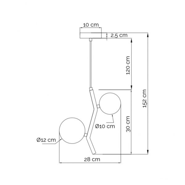 VESTA 558 VISILICA 2*G9 MESING