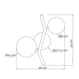VESTA 559 ZIDNA LAMPA 2*G9 CRNA