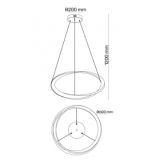 VESTA 585 VISILICA 45W 3000K CRNAVESTA 585 VISILICA 45W 3000K CRNA