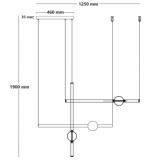 VESTA 608 VISILICA 58W 3000K MESING