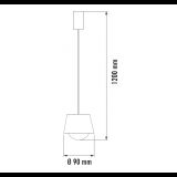 VESTA 616 VISILICA 5W 3000K BRAON