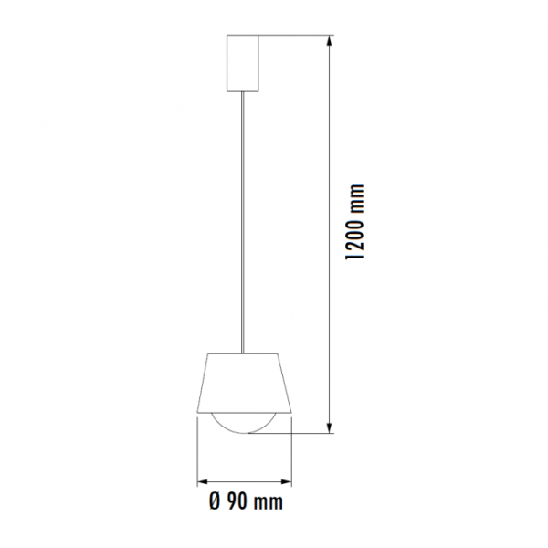 VESTA 616 VISILICA 5W 3000K CRNA