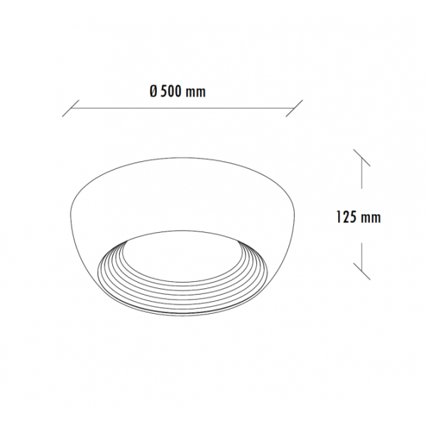 VESTA 625 PLAFONSKA SVETILJKA 40W 3000K CRNA/ZLATO